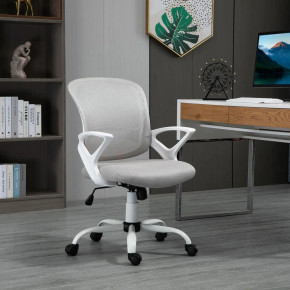 Mesh Home Office Chair Swivel Desk Task PC Chair w/ Lumbar Support, Arm, Grey