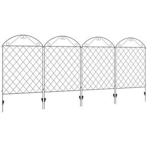 Garden Fencing Panels, 43in x 11.5ft Flower Bed Border Edging Animal Barrier