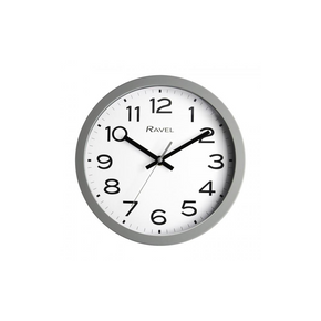 Ravel 25cm White Dial Grey Wall Clock R.WC.25.13