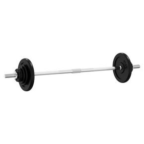 Barbell with Plates 90 kg Cast Iron