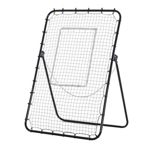 Foldable Football Rebounder Net Adjustable Angles with Target Zone HOMCOM