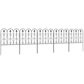 5PCs Decorative Garden Fencing Metal Border Edging