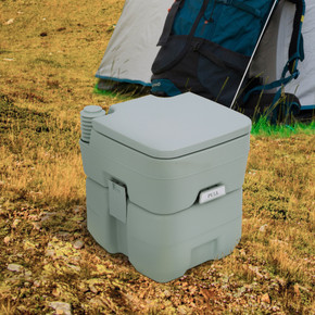 20L Camping Toilet Portable Travel WC Caravan Picnic Fishing Restroom Outsunny