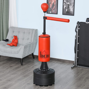 Boxing Punch Bag Stand Rotating Flexible Arm Speed Ball Waterable Base HOMCOM