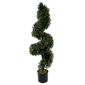 120cm Sprial Buxus Artificial Tree UV Resistant Outdoor Topiary