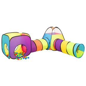 Children Play Tent with 250 Balls Multicolour 190x264x90 cm