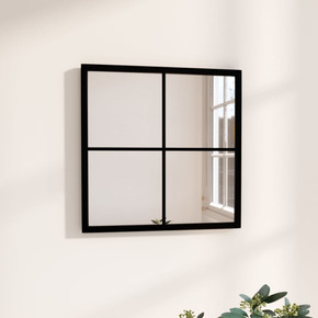 Wall Mirror Black Metal