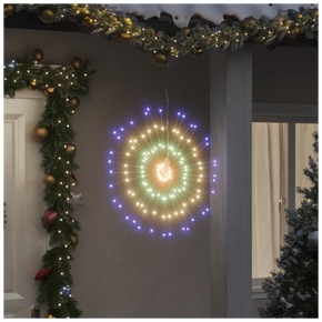 vidaXL Christmas Starburst Lights 140 LEDs 2 pcs Multicolour 17 cm