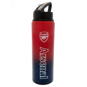 Arsenal FC Aluminium Drinks Bottle XL - Official Licensed Product with Vibrant Fade Design and Arsenal Crest Printed in White