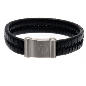 Chelsea FC Single Plait Leather Bracelet