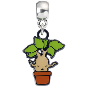 Harry Potter Silver Plated Charm Mandrake
