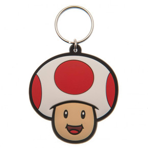 Super Mario PVC Keyring Toad