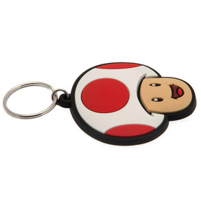 Super Mario PVC Keyring Toad