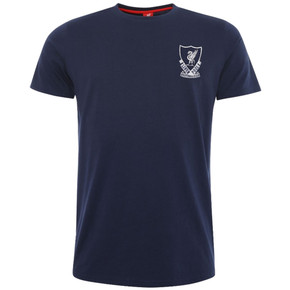 Liverpool FC 88-89 Crest T Shirt Mens Navy L