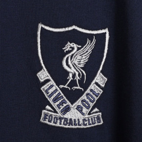 Liverpool FC 88-89 Crest T Shirt Mens Navy L