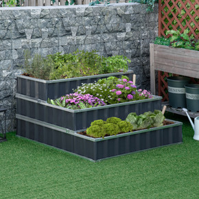 3 Tier Raised Garden Bed, Elevated Planter Box Kit