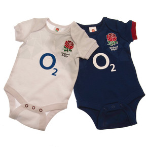 England RFU 2 Pack Bodysuit 3/6 mths PC