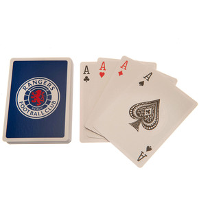 Official Rangers FC Playing Cards - Premium Linen Quality with Crest Design in Printed Packet
