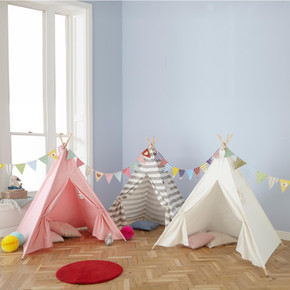 Canvas Kids Indian Tent TeePee - Cozy Playtime Haven for Imaginative Adventures