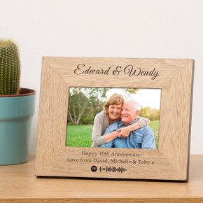 Our Song Wood Picture Frame (6"" x 4"")