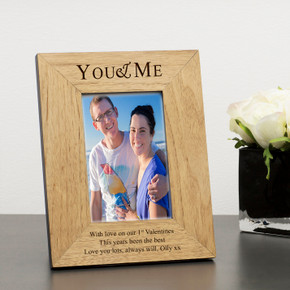 You & Me Wood Picture Frame (6"" x 4"")