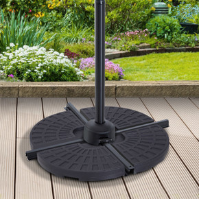 4Pc Portable Umbrella Base Parasol Stand Weights Holder Sand Water Filled