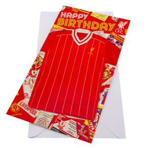 Liverpool FC Birthday Card Retro