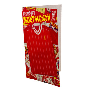 Liverpool FC Birthday Card Retro