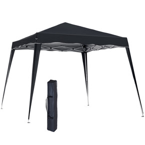 Outsunny Pop-Up Tent,  3Lx3Wx2.4H m-Black 