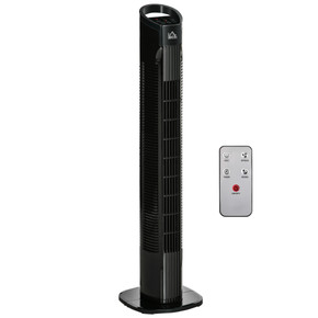 Tower Fan, 3 Speed 3 Mode, Timer, Oscillation, Controller, Black with 9 Setting