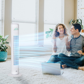 Tower Fan, 3 Speed 3 Mode, Timer, OscillationRemote  White Fan