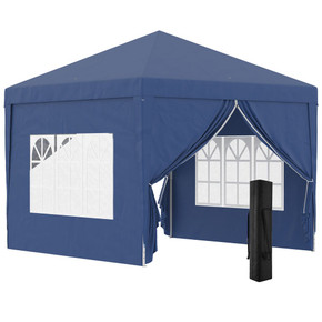 3mx3m Pop Up Gazebo Party Tent Canopy Marquee with Storage Bag Blue