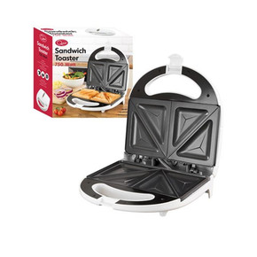 Quest Sandwich Maker Electric 4 section White Non-stick - 750w