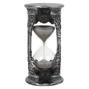 17cm Black Cat Hourglass Timer