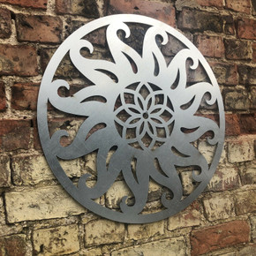 Contemporary steel SUN Sign Metal Garden Ornament Wall Decoratio