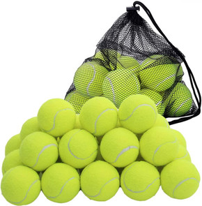 Premium Tennis Balls with Storage Bag - 6 Pack, 12 Pack, 24 Pack - Durable and Versatile Sports Balls for Tennis, Cricket, and Playtime