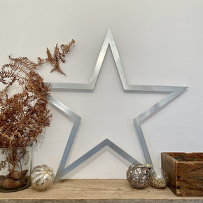 Large Steel Star / Christmas Decorations / Vintage Style Decor