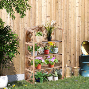 Outsunny 3-Tier Flower Stand, 120H cm