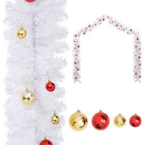 Christmas Garland Decorated with Baubles 5 m to 10 m