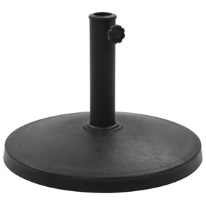 Parasol Base Round Polyresin 10 kg Black