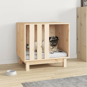 vidaXL Dog House 60x45x57 cm Solid Wood Pine