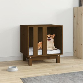 vidaXL Dog House Honey Brown 50x40x52 cm Solid Wood Pine