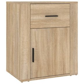 vidaXL Bedside Cabinet Sonoma Oak 50x36x60 cm Engineered Wood