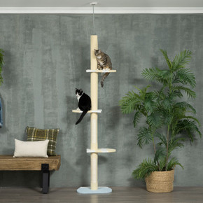 260cm Height Adjustable Floor-To-Ceiling Cat Tree