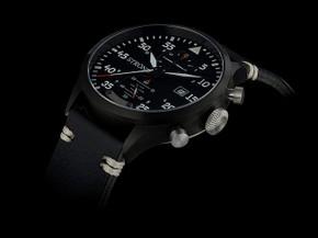 Strond Watch DC-3 MKII Limited Edition Aviation Swiss Movement Watch with Black Stainless Steel Case and Interchangeable Straps