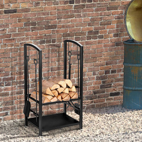 Indoor Outdoor Firewood Rack Log Holder