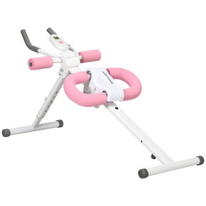 Ab Machine, Foldable Abs Trainer with Adjustable Height and LCD Monitor