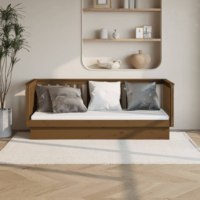 Day Bed Honey Brown 75x190 cm Solid Wood Pine