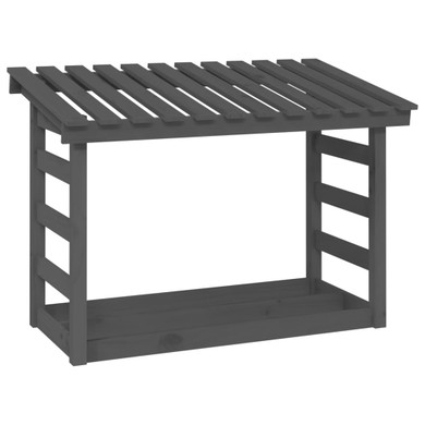 Firewood Rack Grey 108x64.5x78cm