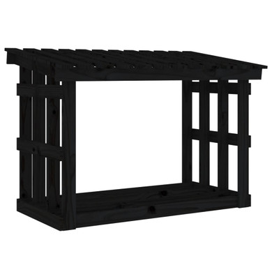 Firewood Rack Black 108x64.5x77cm